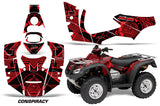 ATV Decal Graphics Kit Quad Wrap For Honda FourTrax Rincon 2006-2018 CONSPIRACY RED
