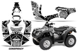 ATV Decal Graphics Kit Quad Wrap For Honda FourTrax Rincon 2006-2018 CONSPIRACY WHITE
