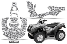 Load image into Gallery viewer, ATV Decal Graphics Kit Quad Wrap For Honda FourTrax Rincon 2006-2018 DIGICAMO WHITE-atv motorcycle utv parts accessories gear helmets jackets gloves pantsAll Terrain Depot