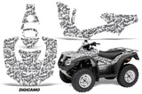 ATV Decal Graphics Kit Quad Wrap For Honda FourTrax Rincon 2006-2018 DIGICAMO WHITE