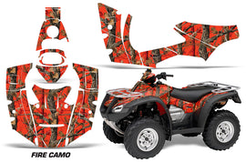 ATV Decal Graphics Kit Quad Wrap For Honda FourTrax Rincon 2006-2018 FIRE CAMO-atv motorcycle utv parts accessories gear helmets jackets gloves pantsAll Terrain Depot