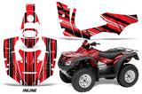 ATV Decal Graphics Kit Quad Wrap For Honda FourTrax Rincon 2006-2018 INLINE RED BLACK