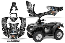 Load image into Gallery viewer, ATV Decal Graphics Kit Quad Wrap For Honda FourTrax Rincon 2006-2018 HATTER SILVER BLACK-atv motorcycle utv parts accessories gear helmets jackets gloves pantsAll Terrain Depot