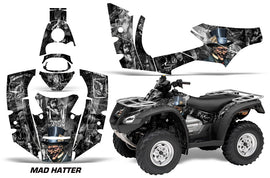 ATV Decal Graphics Kit Quad Wrap For Honda FourTrax Rincon 2006-2018 HATTER SILVER BLACK-atv motorcycle utv parts accessories gear helmets jackets gloves pantsAll Terrain Depot