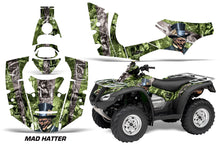 Load image into Gallery viewer, ATV Decal Graphics Kit Quad Wrap For Honda FourTrax Rincon 2006-2018 HATTER SILVER GREEN-atv motorcycle utv parts accessories gear helmets jackets gloves pantsAll Terrain Depot
