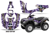 ATV Decal Graphics Kit Quad Wrap For Honda FourTrax Rincon 2006-2018 HATTER SILVER PINK