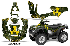 ATV Decal Graphics Kit Quad Wrap For Honda FourTrax Rincon 2006-2018 MELTDOWN YELLOW GREEN-atv motorcycle utv parts accessories gear helmets jackets gloves pantsAll Terrain Depot
