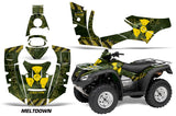 ATV Decal Graphics Kit Quad Wrap For Honda FourTrax Rincon 2006-2018 MELTDOWN YELLOW GREEN