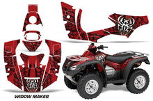 Load image into Gallery viewer, ATV Decal Graphics Kit Quad Wrap For Honda FourTrax Rincon 2006-2018 WIDOW RED BLACK-atv motorcycle utv parts accessories gear helmets jackets gloves pantsAll Terrain Depot