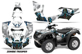 ATV Decal Graphics Kit Quad Wrap For Honda FourTrax Rincon 2006-2018 ZOMBIE WHITE