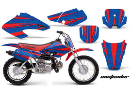 Dirt Bike Graphics Kit Decal Sticker Wrap For Honda XR70 2001-2003 CONTENDER RED BLUE-atv motorcycle utv parts accessories gear helmets jackets gloves pantsAll Terrain Depot