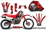 Dirt Bike Graphics Kit Decal Sticker Wrap For Honda XR 600R 1991-2000 BONES RED