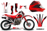 Graphics Kit Decal Sticker Wrap + # Plates For Honda XR 600R 1991-2000 CARBONX RED