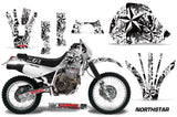 Dirt Bike Graphics Kit Decal Sticker Wrap For Honda XR 600R 1991-2000 NORTHSTAR WHITE