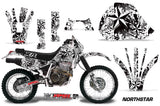 Graphics Kit Decal Sticker Wrap + # Plates For Honda XR 600R 1991-2000 NORTHSTAR WHITE