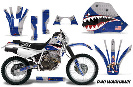 Dirt Bike Graphics Kit Decal Sticker Wrap For Honda XR 600R 1991-2000 WARHAWK BLUE-atv motorcycle utv parts accessories gear helmets jackets gloves pantsAll Terrain Depot