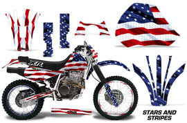 Graphics Kit Decal Sticker Wrap + # Plates For Honda XR 600R 1991-2000 USA FLAG-atv motorcycle utv parts accessories gear helmets jackets gloves pantsAll Terrain Depot