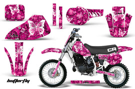 Dirt Bike Graphics Kit Decal Sticker Wrap For Honda CR60 CR 60 1984-1985 BUTTERFLIES WHITE PINK-atv motorcycle utv parts accessories gear helmets jackets gloves pantsAll Terrain Depot