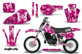 Dirt Bike Graphics Kit Decal Sticker Wrap For Honda CR60 CR 60 1984-1985 BUTTERFLIES WHITE PINK