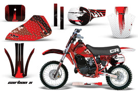 Dirt Bike Graphics Kit Decal Sticker Wrap For Honda CR60 CR 60 1984-1985 CARBONX RED-atv motorcycle utv parts accessories gear helmets jackets gloves pantsAll Terrain Depot