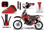 Dirt Bike Graphics Kit Decal Sticker Wrap For Honda CR60 CR 60 1984-1985 CARBONX RED