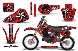 Dirt Bike Graphics Kit Decal Sticker Wrap For Honda CR60 CR 60 1984-1985 NORTHSTAR RED-atv motorcycle utv parts accessories gear helmets jackets gloves pantsAll Terrain Depot