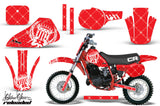 Dirt Bike Graphics Kit Decal Sticker Wrap For Honda CR60 CR 60 1984-1985 RELOADED WHITE RED