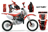 Dirt Bike Graphics Kit MX Decal Wrap For Honda CR80 CR 80 1996-2002 HATTER BLACK RED