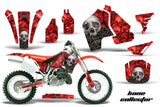 Dirt Bike Graphics Kit MX Decal Wrap For Honda CR500 CR 500 1989-2001 BONES RED