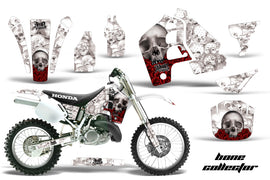 Dirt Bike Graphics Kit MX Decal Wrap For Honda CR500 CR 500 1989-2001 BONES WHITE-atv motorcycle utv parts accessories gear helmets jackets gloves pantsAll Terrain Depot