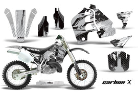 Dirt Bike Graphics Kit MX Decal Wrap For Honda CR500 CR 500 1989-2001 CARBONX SILVER-atv motorcycle utv parts accessories gear helmets jackets gloves pantsAll Terrain Depot