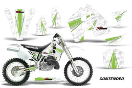Dirt Bike Graphics Kit MX Decal Wrap For Honda CR500 CR 500 1989-2001 CONTENDER GREEN WHITE-atv motorcycle utv parts accessories gear helmets jackets gloves pantsAll Terrain Depot