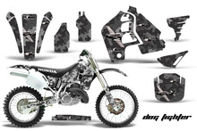 Load image into Gallery viewer, Dirt Bike Graphics Kit MX Decal Wrap For Honda CR500 CR 500 1989-2001 DOGFIGHT BLACK-atv motorcycle utv parts accessories gear helmets jackets gloves pantsAll Terrain Depot