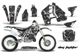 Dirt Bike Graphics Kit MX Decal Wrap For Honda CR500 CR 500 1989-2001 DOGFIGHT BLACK-atv motorcycle utv parts accessories gear helmets jackets gloves pantsAll Terrain Depot