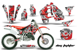 Dirt Bike Graphics Kit MX Decal Wrap For Honda CR500 CR 500 1989-2001 DOGFIGHT RED-atv motorcycle utv parts accessories gear helmets jackets gloves pantsAll Terrain Depot