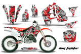 Dirt Bike Graphics Kit MX Decal Wrap For Honda CR500 CR 500 1989-2001 DOGFIGHT RED