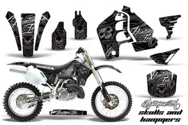 Dirt Bike Graphics Kit MX Decal Wrap For Honda CR500 CR 500 1989-2001 HISH SILVER-atv motorcycle utv parts accessories gear helmets jackets gloves pantsAll Terrain Depot