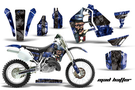 Dirt Bike Graphics Kit MX Decal Wrap For Honda CR500 CR 500 1989-2001 HATTER BLUE BLACK-atv motorcycle utv parts accessories gear helmets jackets gloves pantsAll Terrain Depot