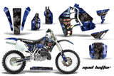Dirt Bike Graphics Kit MX Decal Wrap For Honda CR500 CR 500 1989-2001 HATTER BLUE BLACK
