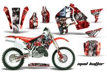 Load image into Gallery viewer, Dirt Bike Graphics Kit MX Decal Wrap For Honda CR500 CR 500 1989-2001 HATTER RED SILVER-atv motorcycle utv parts accessories gear helmets jackets gloves pantsAll Terrain Depot