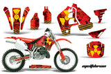 Dirt Bike Graphics Kit MX Decal Wrap For Honda CR500 CR 500 1989-2001 MELTDOWN YELLOW RED