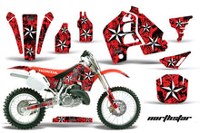 Load image into Gallery viewer, Dirt Bike Graphics Kit MX Decal Wrap For Honda CR500 CR 500 1989-2001 NORTHSTAR RED-atv motorcycle utv parts accessories gear helmets jackets gloves pantsAll Terrain Depot