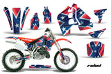 Dirt Bike Graphics Kit MX Decal Wrap For Honda CR500 CR 500 1989-2001 REBEL