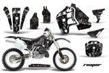 Dirt Bike Graphics Kit MX Decal Wrap For Honda CR500 CR 500 1989-2001 REAPER BLACK