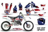 Dirt Bike Graphics Kit MX Decal Wrap For Honda CR500 CR 500 1989-2001 USA SINS