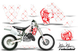 Dirt Bike Graphics Kit MX Decal Wrap For Honda CR500 CR 500 1989-2001 RELOADED RED WHITE