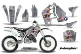 Dirt Bike Graphics Kit MX Decal Wrap For Honda CR500 CR 500 1989-2001 TBOMBER SILVER