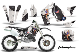 Dirt Bike Graphics Kit MX Decal Wrap For Honda CR500 CR 500 1989-2001 TBOMBER BLACK-atv motorcycle utv parts accessories gear helmets jackets gloves pantsAll Terrain Depot