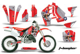 Dirt Bike Graphics Kit MX Decal Wrap For Honda CR500 CR 500 1989-2001 TBOMBER RED