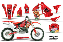 Dirt Bike Graphics Kit MX Decal Wrap For Honda CR500 CR 500 1989-2001 VEGAS RED-atv motorcycle utv parts accessories gear helmets jackets gloves pantsAll Terrain Depot